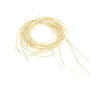 TIKATARER Gold Filled Wire For Jewelry Making, Silk Thread For Pearls 1.5mm Dia Manual DIY String Bullion Wire Gimp String French For Jewelry Making For Embroidery and (Sand Gold)
