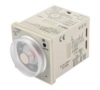 TIKATARER H3CR A Delay Timer Relay, 0.5s to 300h Adjustable Timing Range High Large Contact Capacity with Plastic for Remote Control Communication Automatic Control