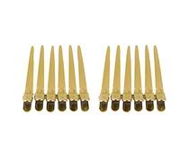 TIKATARER Hair Clips For Styling, Grip Clips For Hair Sectioning Duck Billed with High Tension Spring 12pcs 9cm Color Steel Hairpins For Salon and Home Hairdressing (Golden color)