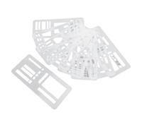 TIKATARER Handmade Flexible Record Template, 9 in 1 Planner Stencil Set, Reusable Dot Grid Templates with Accurate Cutting Polyester Film, Ideal for Daily Planning, Journaling, Checklists