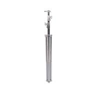 TIKATARER Heavy Duty Light Stand, 9.8ft/3 Meter 3 Section Adjustable Stainless Steel Photography Tripod, Twist Lock Knob Light Stand with Spring Cushion, Ideal for Outdoor Shoot Video (Silver)
