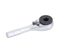 TIKATARER Hex Ratchet Wrench, 6.35mm Chuck High Carbon Steel Mini Ratchet Wrench, Ergonomic Handle with Compact Design, Ideal for Car, Motorcycle & Bike Repair in Tight Spaces