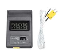 TIKATARER High Precision K Type Thermocouple Thermometer, With Large Clear LCD Screen, Industrial Grade Durable Steel, Versatile for Gas Liquid Semi Solids, Compact & No Complex Wiring