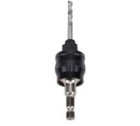 TIKATARER Hole Saw Arbor, Quick Change Design Hex Shank Adapter, Dual Thread Interfaces Arbor for Bimetal Hole Saws 9/16 to 6 Inch, Ideal for Wood and Metal Drilling