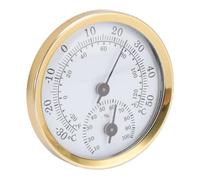 TIKATARER Indoor Thermometer Hygrometer, Fahrenheit Celsius Thermometer Hygrometer, Aluminum Alloy Wall Temperature Humidity Meter for Home Refrigerator Laboratory,It Measures