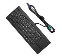 TIKATARER Industrial Keyboard, 12.2x4.5x0.5in Wired Connection Plug and Play Keyboard with Integrated Touchpad, X Scissor Foot Structure for Industry Food Service Hospital (#2)
