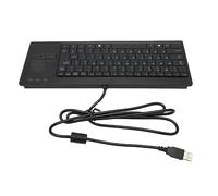TIKATARER Industrial Keyboard, 12.2x4.5x0.5in Wired Connection Plug and Play Keyboard with Integrated Touchpad, X Scissor Foot Structure for Industry Food Service Hospital (#1)