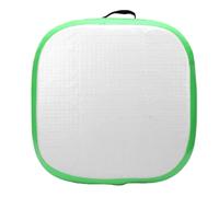 TIKATARER Inflatable Mat PVC Inflatable Pilates Training Cushion 66 X 66cm Quick Inflate Foldable 20cm Thick Seat Pad for Meditation Pilates Gym Home Beach Travel