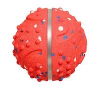 TIKATARER Interactive Dog Ball Toy, Automatic Moving Bouncing with Colorful Light, Chew Proof Flexible Micro Bubble Construction, Two Smart Modes for Small to Medium Breeds (Red)