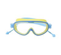 TIKATARER Kids Swimming Goggles, Large Frame Non Fog HD Swim Goggles, Comfortable Adjustable Strap for All Face Shapes, Ideal for Swimming (Yellow and Blue)