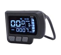 TIKATARER Large Backlight Screen Electric Scooter LCD Panel, 24-48V Water Resistant Panel, USB 6 Pin Connector with Clear Display, Ideal for Communicating Protocol Controller