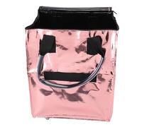 TIKATARER Large Reusable Grocery Bag on Wheels, Multifunctional Water Proof Rolling Shopping Tote, Lightweight Collapsible Bag for Groceries, Laundry & Camping (Rose Gold)