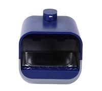 TIKATARER Large Stainless Steel Smart Cat Litter Box, Metal Toilet Pan Tray with Blower Spray System Video Intercom Raised Edges Non Stick Bottom for Pet Health Monitoring Floors (Blue)