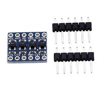 TIKATARER Level Shifter, 4 Channel IIC I2C Logic Level Converter Logic Level Shifter Logic Level Converter 5V 3.3V Bi Directional Converter Module