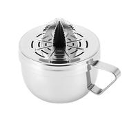 TIKATARER Manual Citrus Juicer, 304 Stainless Steel Hand Squeezer, Dishwasher Safe Lemon Juicer with Rotation Press, Ideal for Orange, Lime & Grapefruit
