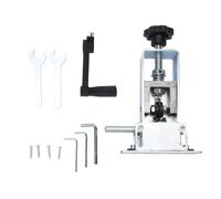 TIKATARER Manual Wire Stripping Machine, Multifunctional Portable Drill Powered Hand Crank Wire Stripper, Adjustable Feed Holes Stripper 0.04-1in, Ideal for Copper Peeling & Cable