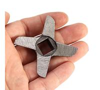 TIKATARER Meat Grinder, Cross Shaped Professional Steel Replacement Part, 5 Different Blades Grinder Part for Stand Mixer Food with Plastic Bodies (Size 10(ID 19.8mm / 0.78in C 62.1mm / 2.44in))
