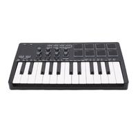 TIKATARER MIDI Keyboard, 25 Force Sensing Keys 8 RGB Backlit Pads 8 Knobs 2 Touch Strips with Wireless Connectivity, Ideal for Music Production Live, FL Studio Cubase Logic Pro X