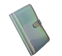 TIKATARER Mini Photo Album, PU and PVC Photo Album with 256 Pockets Small for (Silver)