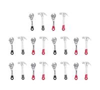 TIKATARER Miniature Working Tools, 20pcs Dollhouse Repair Tools Miniature Dollhouse Accessories Dollhouse Simulation Repair Tools Mini Dollhouse Wrench Hammer Kit Simulation Maintenance