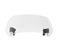 TIKATARER Motorcycle Windshield Extension, Adjustable on Windscreen Deflector with Universal Fit for Most Motorcycles Reduces Wind Noise Impact 2 Sizes 11.0x4.7in 13.8x5.9in (L)