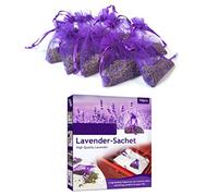 TIKATARER Natural Dried Lavender Sachets for Drawers Closets Cars, 10 Pack