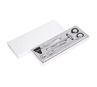 TIKATARER Neurological Hammer Set, 5PCS Stainless Steel Ergonomic Handle Multifunctional Hammer with Portable Design, for Nervous System Exam and Body Surface Measurement