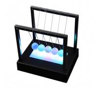 TIKATARER Newtons Cradle, Luminous Perpetual Motion Machine with Exquisite Appearance for Desktop Entertainment and Decoration