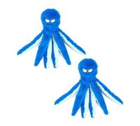 TIKATARER Octopus Dog Toys, Tough Plush Squeaky Tug Toy, 32cm, 2pcs (Blue) | Plush Fabric, Reinforced Stitching, Interactive Play, 20cm Tentacles, Tug Play, Indoor Outdoor, All Dog Sizes