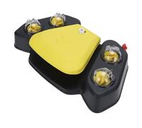 TIKATARER Paws Activated Pet Drinking Fountain, Step On Easy Activated Dog Water Fountain Toy with Spraying Function, Pet Water Dispenser, Ideal for Courtyards, Stores & Camping (Yellow)