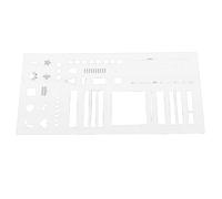 TIKATARER Planner Stencil, Reusable Planning Templates, Stencil Guide with Various Shapes Like Rectangles, Straight Lines & Checkboxes, Ideal for Calendars, to Do Lists & Habit Trackers