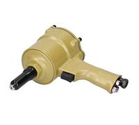 TIKATARER Pneumatic Rivet Gun, 200x210mm Alloy Steel Double Hammer & Adjustable Speed Pneumatic Air Riveter Pneumatic Tools with Pipe and Wrench for Riveting Aluminum & Steel Nails (02)