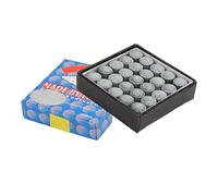 TIKATARER Pool Cue Tips, 50Pcs Leather Snooker Pool Cue Tips Stick with Storage Box for Daily Use and Training (9mm)