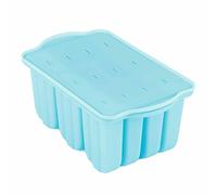 TIKATARER Popsicles Molds, Popsicle Molds with Lid 12 Grid Ice Mould Silicone Foldable Ice Cream Pop for Homes, Offices, Bars