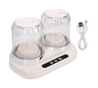TIKATARER Portable Mini Washing Machine, Twin Tub 2L Capacity 3 Washing Modes 1800mAh Rechargeable USB Charging Digital Timer Display with Built in Drain Pump for Underwear Socks