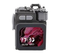 TIKATARER Portable Speaker with Screen, Metal Touch Display Speaker, 5.4 HD Sound with 1200mAh Battery & Hook, Ideal for Outdoor Travel, Camping & Hiking