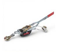 TIKATARER Power Rope Puller, Steel Wire Hand Power Puller 2T 4T with Double Hook and Padded Grip, Gear Winch for Construction Bridge Highway Mine Lifting (4T)