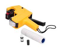 TIKATARER Price Gun, Pricing Gun Digits Price Tag Gun Price Tag Gun Price Marking Labeler Machine with 10 Rolls Labels Spare Ink