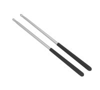 TIKATARER Professional Drum Sticks, Solid Power Boosting Non Slip Handle Aluminum Alloy 5A Drumsticks for Loud Clear Sound, with Grip for Training & Performances (Silver)