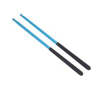 TIKATARER Professional Drum Sticks, Solid Power Boosting Non Slip Handle Aluminum Alloy 5A Drumsticks for Loud Clear Sound, with Grip for Training & Performances (Blue)