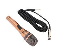 TIKATARER Professional Dynamic Microphone, Cardioid Studio Live Performance Mic, Wired Handheld Vocal Mic for KTV Singing, Podcasting & Recording, Ideal for Home & Stage