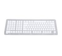TIKATARER Pudding Keycaps 112 Keys Arabic Keyboard Key Caps for 61-108 Keyboards (White)