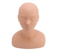 TIKATARER PVC Soft Massage Training Mannequin Head, Half Body Massage Acupoint Practice Head Model for Salon Students Professionals