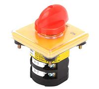 TIKATARER Rotary Switch, JYW29B-25/2 D2004, 380V 25A Disconnect Switch Changeover Switch with Insulated Casing, Selector Switch for Industrial & Household Equipment