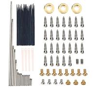 TIKATARER Saxophone Beginner Kit, Metal Alto Saxophone Repair Kit Maintenance Tool Set, With Replacement Screws & Rollers With Reeds & Springs for Wind Instrument DIY Repairs