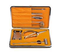 TIKATARER Seafood Cracker Tools, 8 Piece Stainless Steel Set with Serrated Edges for Lobster Crab Claw & Nut Shell Cracking, Gift Boxed for Kitchen Dining Gifts