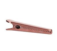 TIKATARER Sealing, 11.6cm Internal Tooth Design with Comfortable Handle, Ideal for Coffee Tea Food Bag Document Bill Office Paper Photos (Alligator Clip Rose Gold)
