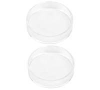 TIKATARER Shrimp Feeding Dish, 2PCS Acrylic Fish Tank Feeder Fish Bowl Reptiles Round Feeder Bowl with Suction Cup Fish Feeding Ring Clear Dishes Tray for Shrimp Food