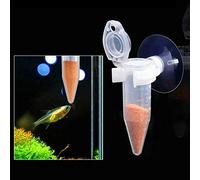 TIKATARER Shrimp Feeding Dish, Fish Food Feeder, Transparent Aquarium Shrimp Larvae Feeder, 2.36 Inch Plastic, Freshwater Saltwater