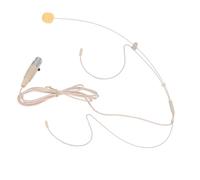 TIKATARER Single Ear Headset Microphone, Powerful High Sensitivity Headworn Mic, 46.45in Braided Cable Mic with 3.5mm 4Pin XLR Connector, Ideal for Stage, Worship & Broadcasters